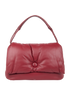Medium Pillow Flap Bag, &pound;620, Handbags, Burgundy, Lambskin Leather, Front view
